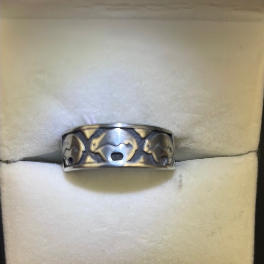 Silver Bear Ring
